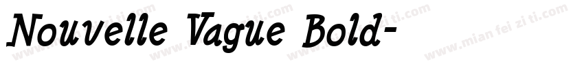 Nouvelle Vague Bold字体转换